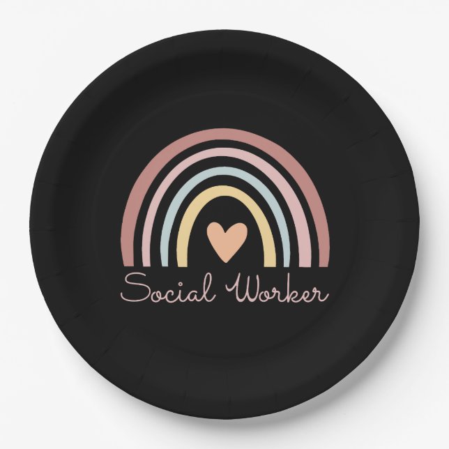 Social Worker II Paper Plates (Front)