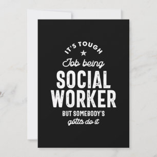 Social Worker Job Title Gift Thank You Card