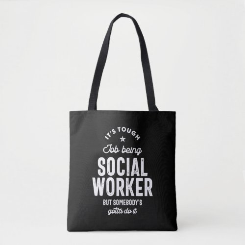Social Worker Job Title Gift Tote Bag
