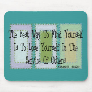 Social Worker (Mahandas Gandhi Quote) Mouse Pad