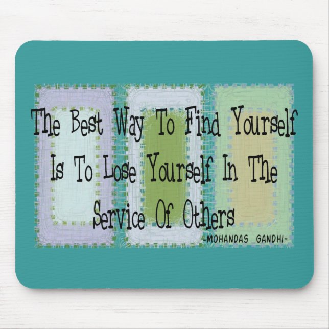 Social Worker (Mahandas Gandhi Quote) Mouse Pad (Front)