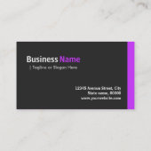 Social Worker - Modern Minimal Purple Business Card (Back)