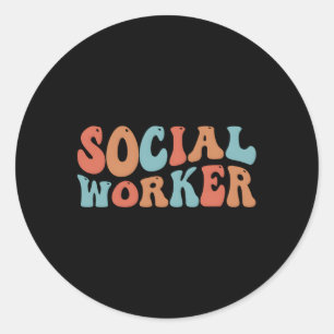 Social Worker Month Social Workers Classic Round Sticker