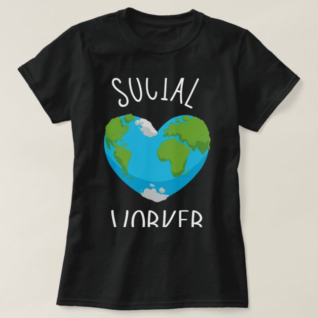 Social Worker MSW Masters Social Worker School Soc T-Shirt (Design Front)