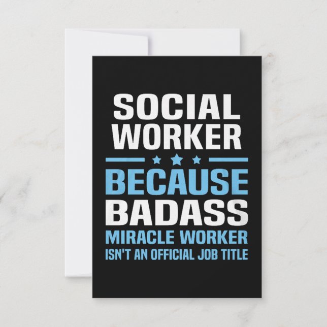 Social Worker Naughty Christmas Card (Front)