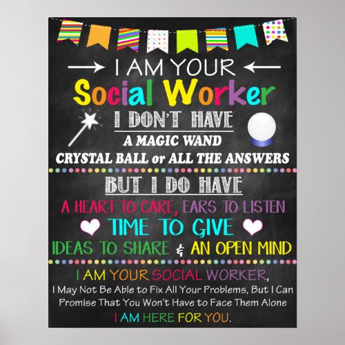 Social Worker Office Decor Poster