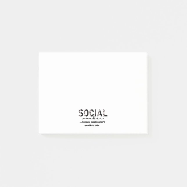 Social Worker Post-It Notes (Front)