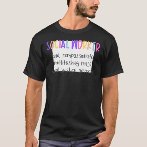 Social Worker Quotes Definition Gifts T_Shirt