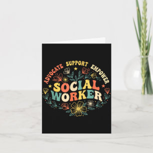 Social worker social work month funny work love card