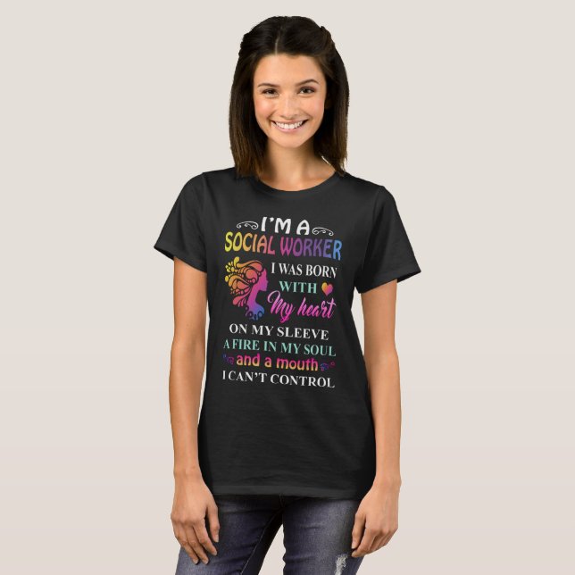 social worker, social workers, social worker gift T-Shirt (Front Full)