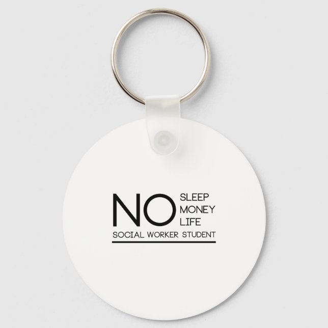 Social Worker Student Gifts for Graduation Keychain (Front)