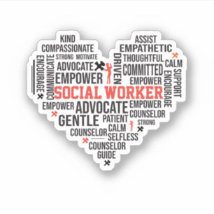 Social Worker, Student Graduation,School Counselor Sticker