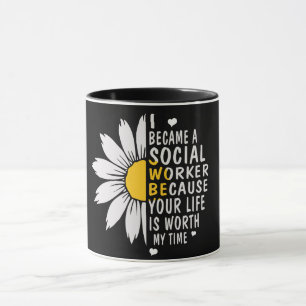 Social Worker/Sunflower Mug