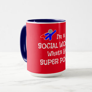 Social Worker Superhero Mug