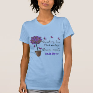 Social Worker T-Shirts With Quote
