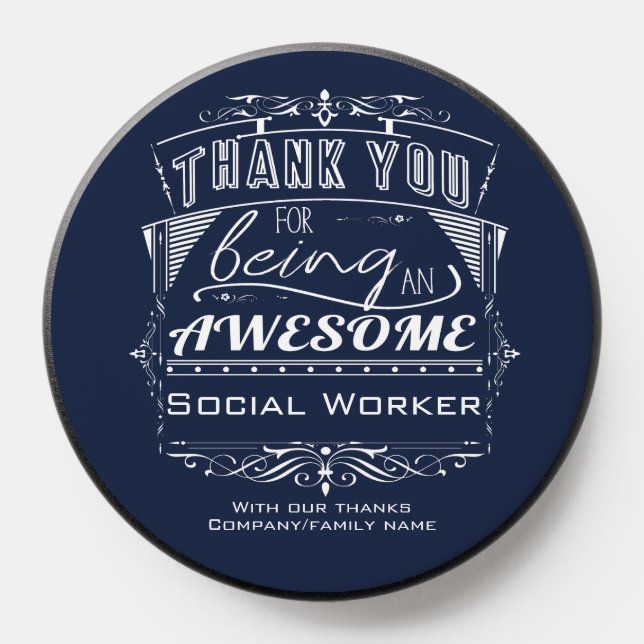 Social Worker Thank You Appreciation PopSocket (Popsocket)