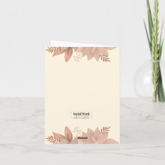 Social Worker Thank You Cards (Back)