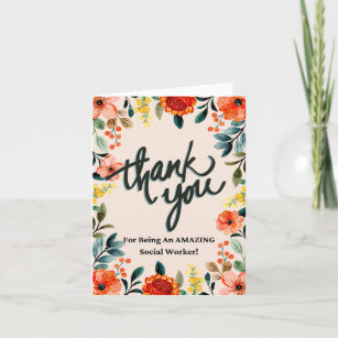 Social Worker Thank You Cards
