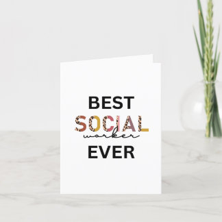 Social Worker Thank You Cards