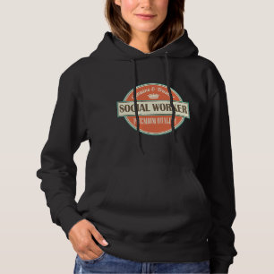 Social Worker Vintage Job Logo Tee
