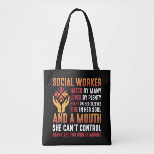 Social Worker Woman Educator Social Working Girl Tote Bag