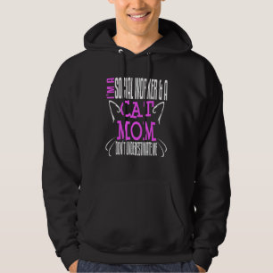 Social Worker Work Cat Mom MSW Graduation Masters  Hoodie