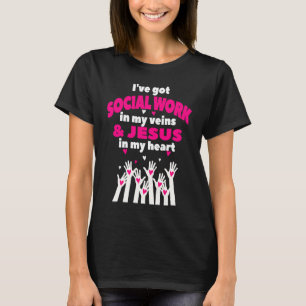 Social Worker Work Christian MSW Graduation 2023 M T-Shirt