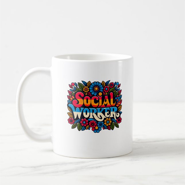 Social Worker Work MSW Gift Masters Coffee Mug (Left)