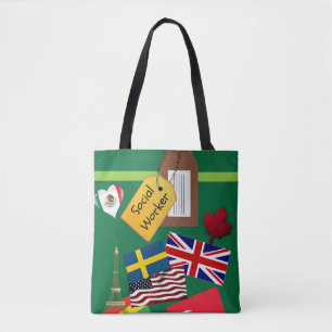 Social Worker, World Traveler Tote Bag