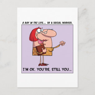 Social Workers are A-OK to Me Postcard