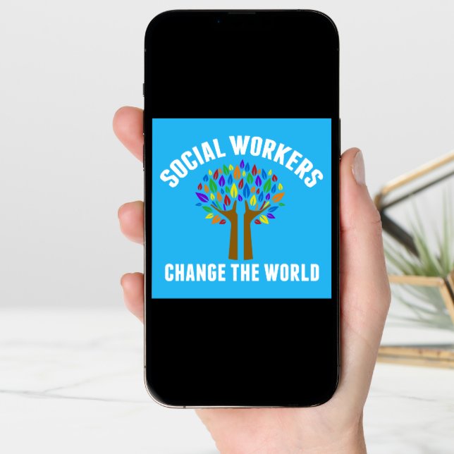 Social Workers Change the World Beautiful Card (Front Digital)