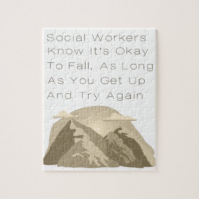 Social Workers Know Encouraging Motivational Quote Jigsaw Puzzle (Vertical)