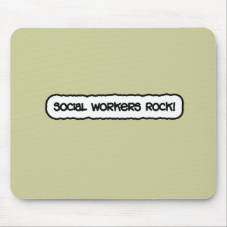 Social Workers Rock! Mouse Pad