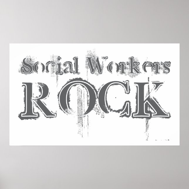 Social Workers Rock Poster (Front)