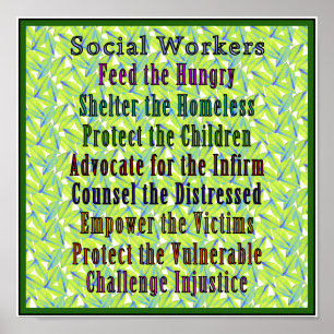Social Workers Work! Poster