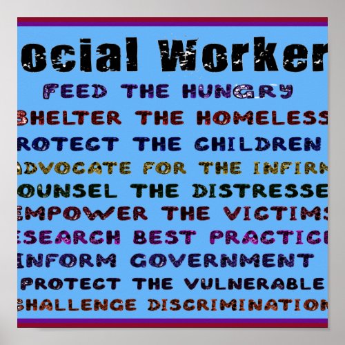 Social Workers Work Poster