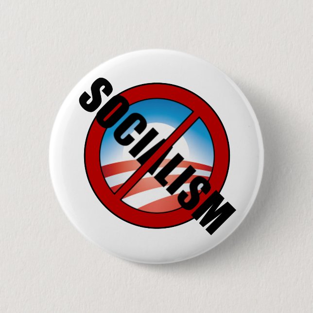 Socialism Buster Pinback Button (Front)