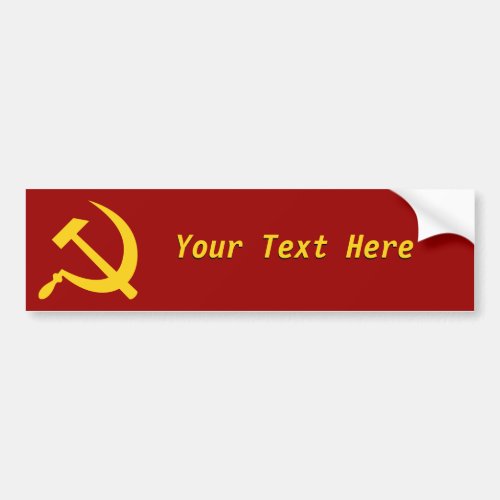 Socialism Create Your Own Bumper Sticker