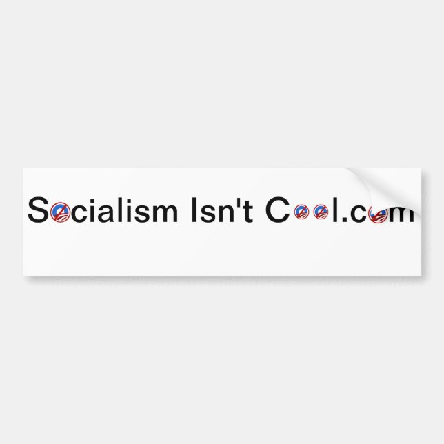 Socialism isn't Cool Bumper Sticker (Front)