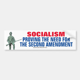 Socialism Proving The Need Second Amendment Bumper Sticker