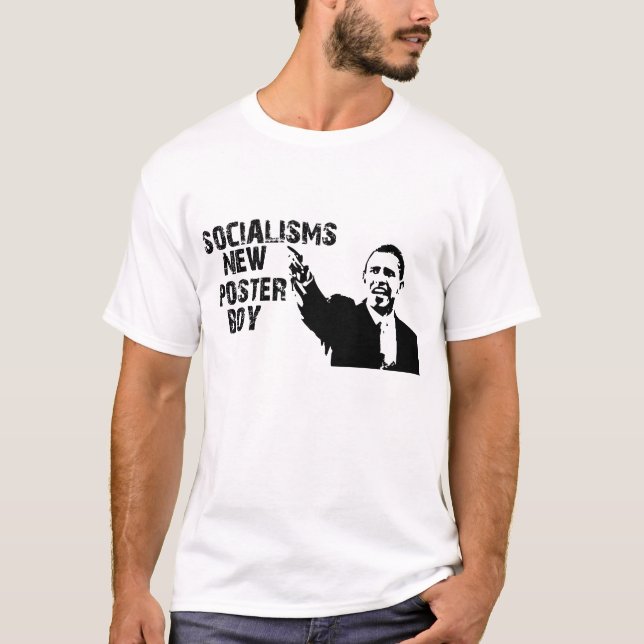 SOCIALISMS NEW POSTER BOY T-Shirt (Front)