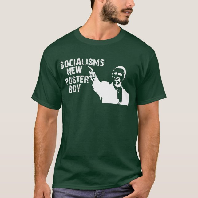SOCIALISMS NEW POSTER BOY T-Shirt (Front)