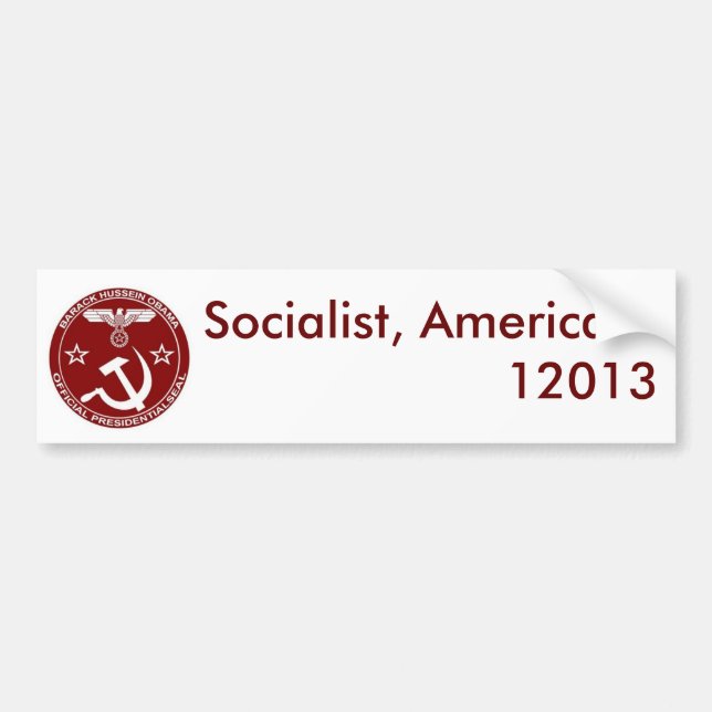 Socialist, America ... - Customized Bumper Sticker (Front)