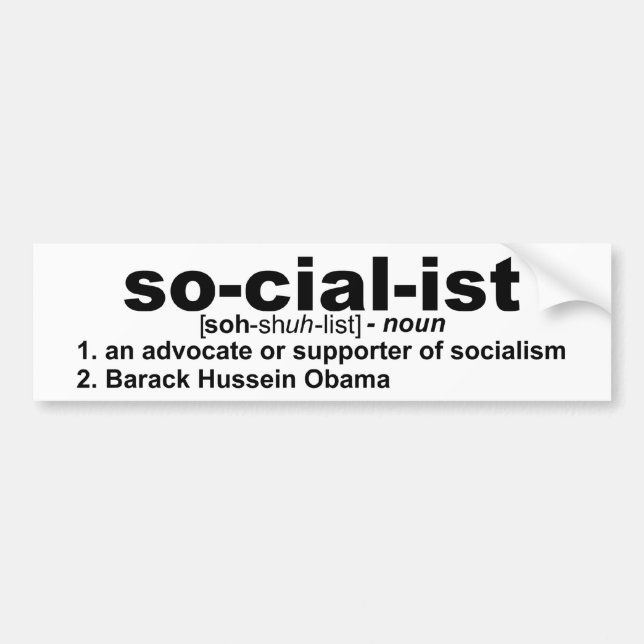 Socialist Bumper Sticker (Front)