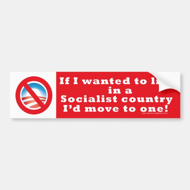 socialist country bumper sticker (Front)