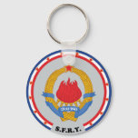 Socialist Federal Republic Of Yugoslavia Emblem Keychain at Zazzle