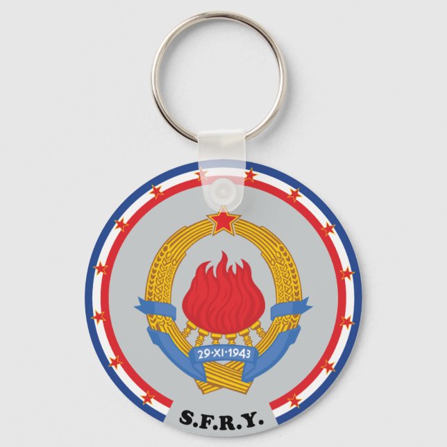Socialist Federal Republic of Yugoslavia Emblem Keychain (Front)