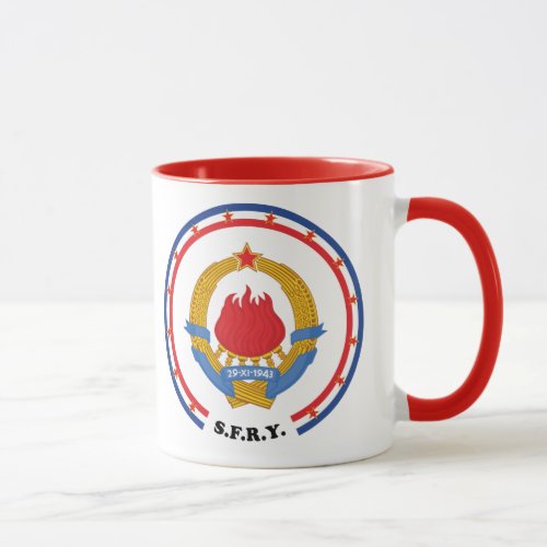 Socialist Federal Republic of Yugoslavia Emblem Mug