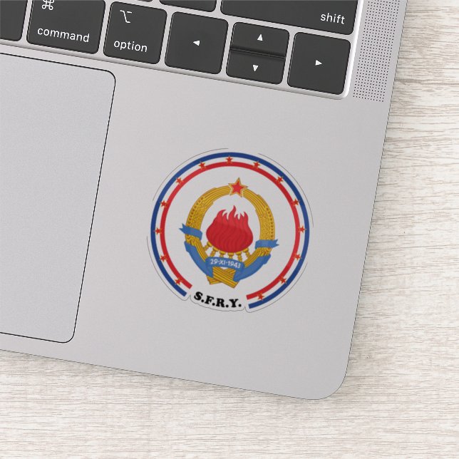 Socialist Federal Republic of Yugoslavia Sticker (Detail)