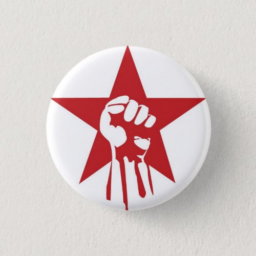 Socialist Fist Button